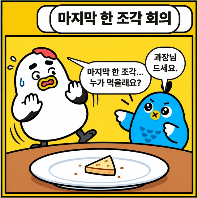 마지막 한 조각 회의 1번 컷